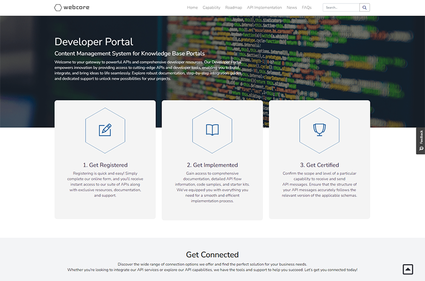 webcore cmx smart portal editor